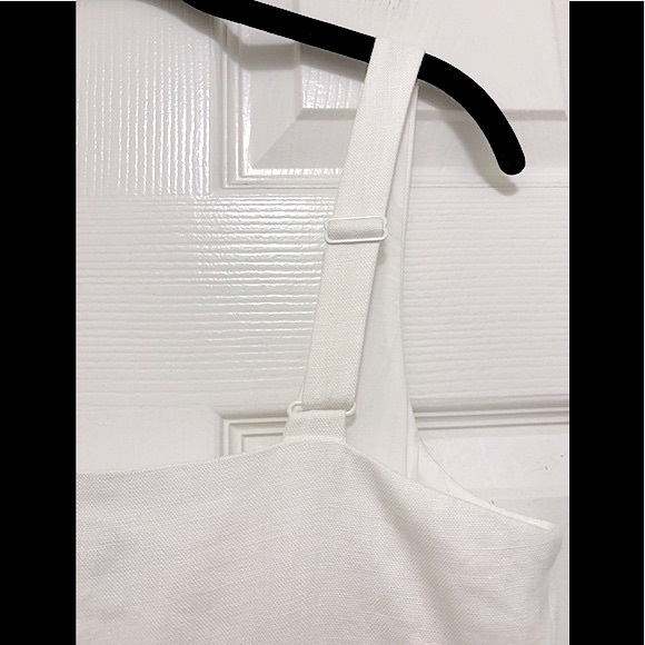 NWT Reiss Clarice Linen Broderie Midi Dress in Ivory - Picture 9 of 10